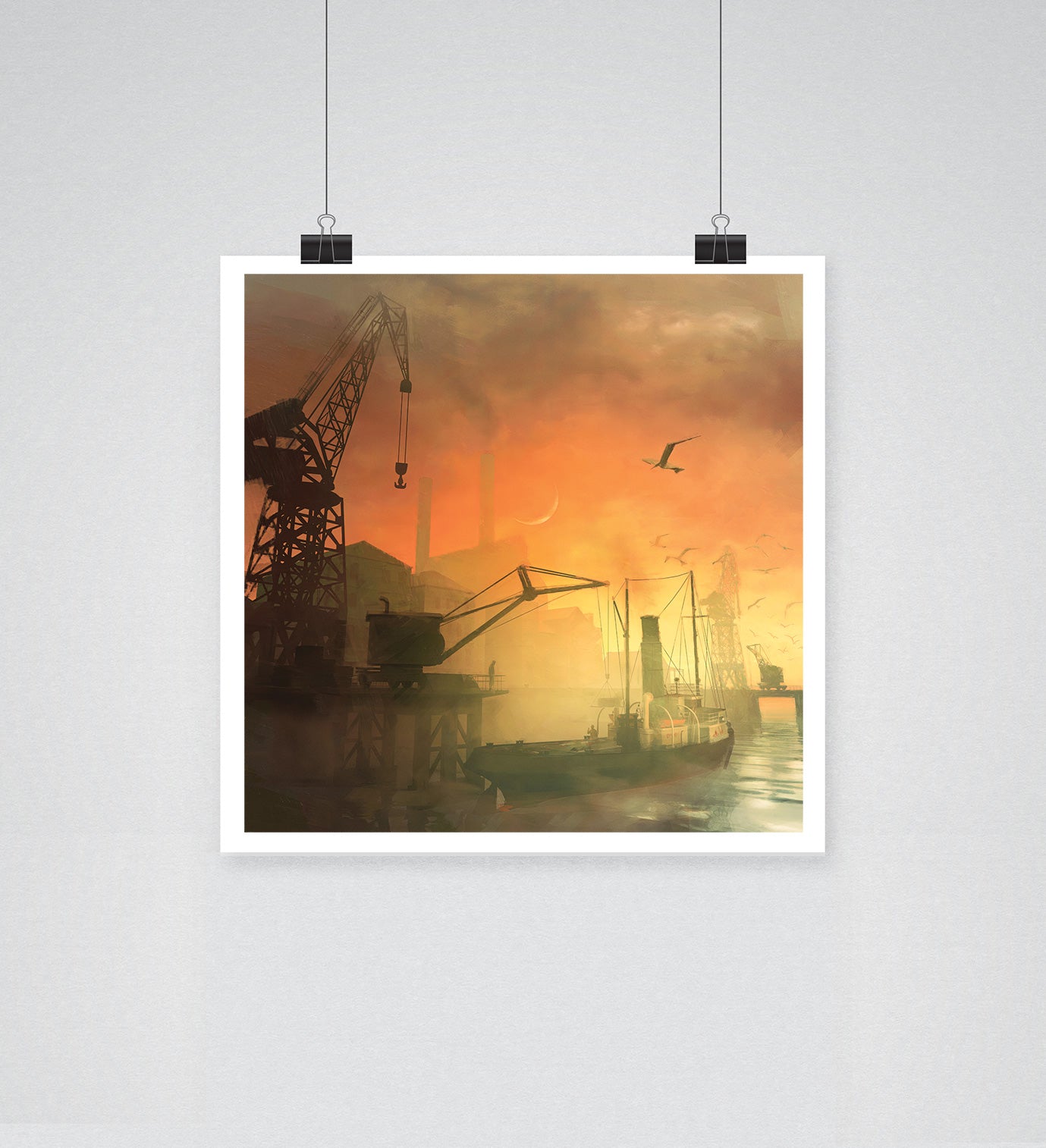 Signed Art Print - November Dawn, Doggerland